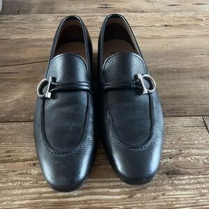 Salvatore Ferragamo Black Loafers Slip-On Shoes